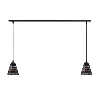2 x Tiffany Industrial Small aan plafondbalk