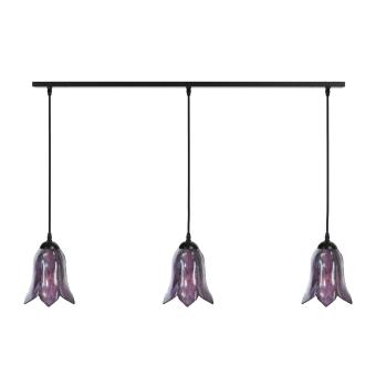 3 x Tiffany Gentian Purple aan plafondbalk