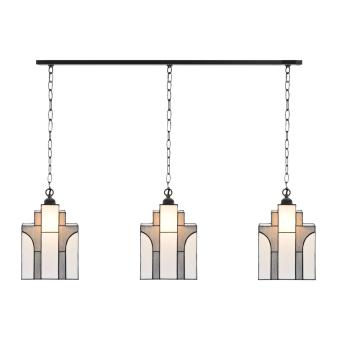 3 x Tiffany New York Sky Line met ketting aan plafondbalk