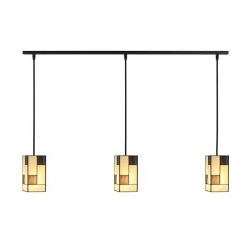 3 x Tiffany Mondriaan aan plafondbalk