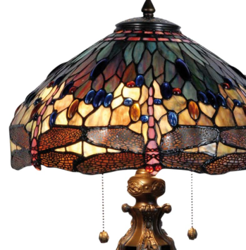 Lampe de table Tiffany Libelle Tropical