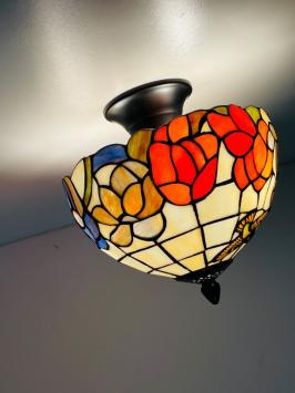 Tiffany plafondlamp Bologna 2596