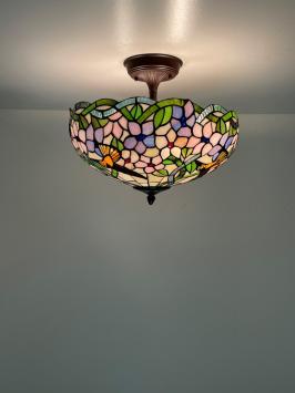 Tiffany plafondlamp Hummingbird  40 Flow
