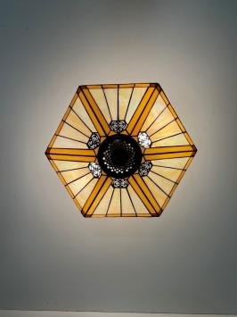 Tiffany plafondlamp Luxembourg 40 Flow 