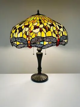 Tiffany tafellamp Ø 50cm Dragonfly Green / 5813