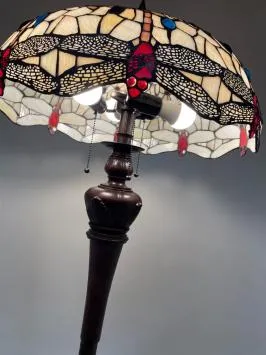 Tiffany vloerlamp Dragonfly 55cm De Luxe